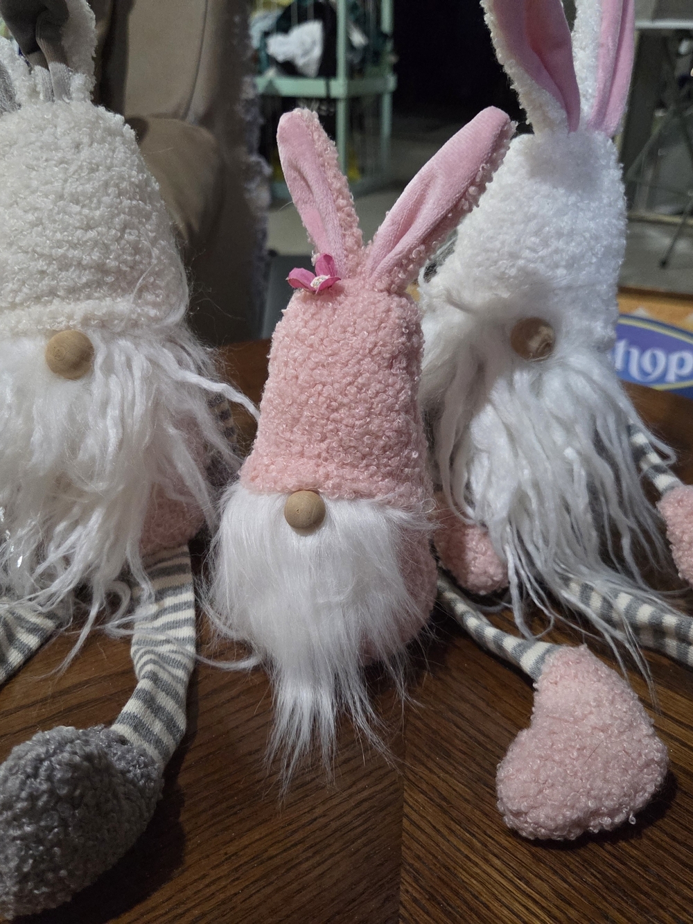 Plush Easter Bunny Gnome Family